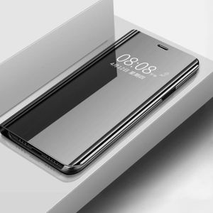 Noir Housse Étui Fin Smart Magnétique avec Porte-Cartes et Support Moozy Coque a Rabat pour Huawei Y6 2018 