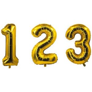 Ballon géant anniversaire or chiffre 0 (x1) REF/BA3012