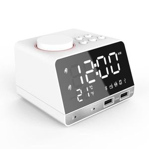 R AZATOM DAB Radio-réveil alarme Haut-Parleur Haut-Parleur Bluetooth USB-Horizon Blanc 