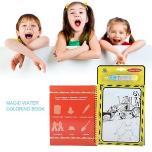 LIVRE DE COLORIAGE ZJCHAO livre de coloriage de l'eau Livre de dessin à colorier d'eau magique portable Enfants Enfants Peinture Jouet Éducatif