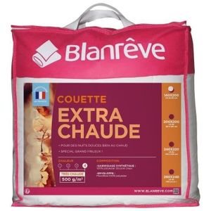 COUETTE SHOT CASE - BLANREVE Couette extra chaude en microfibre - 140 x 200 cm - Blanc