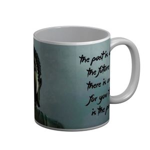 Mug Ceramique Happiness Citation Inspirante Anglais Bouddha Bouddhisme Bien Etre