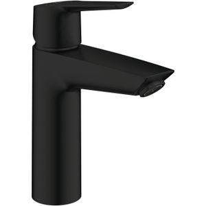 ROBINETTERIE SDB Mitigeur lavabo monocommande GROHE Start - Noir mat - Taille M - Bec moyen - Economie d'eau