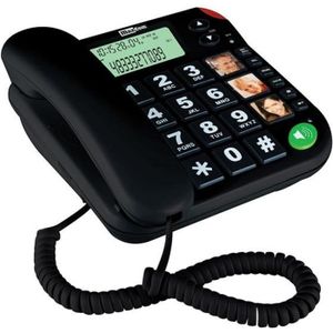 Téléphone fixe Téléphone filaire MAXCOM KXT480 - Gros boutons - I