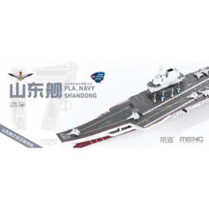 MAQUETTE DE BATEAU MENG - Maquette Porte-avions Pla Navy Shandong (pre-colored Edition) Meng Ps-006s 1/700ème Maquette Char Promo - Ref : 12961
