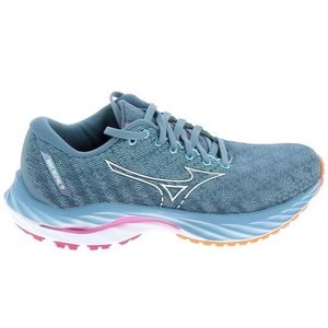 CHAUSSURES DE RUNNING Chaussure de running femme Mizuno Wave Inspire - Blanc - Bleu clair - Régulier