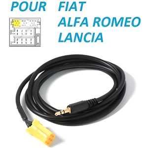Cable auxiliaire pour brancher ipod sur autoradio FIAT grande punto 2 mp3.