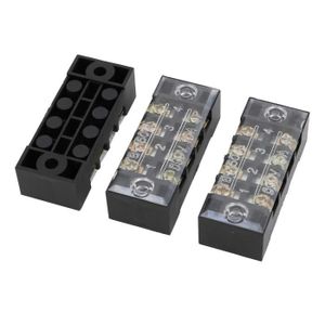 sourcing map 5pcs 600V 25A 2 rang/ée 12 Poste barri/ère de borne /à vis connecteur Blocs