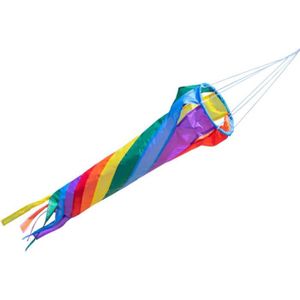 EMERILLON CIM Manche à air - Windturbine 60 Rainbow - résiste aux UV et aux intempéries - Ø12cm, Longueur : 60cm - INCL. émerillon à roule78