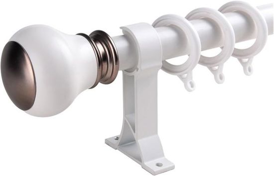 Rail à Rideaux Double Rangée En Aluminium - Tringle Silencieuse Pour Plafond Ou Mur, 250 Cm, Blanc, Pour Salon, Chambre, Bureau