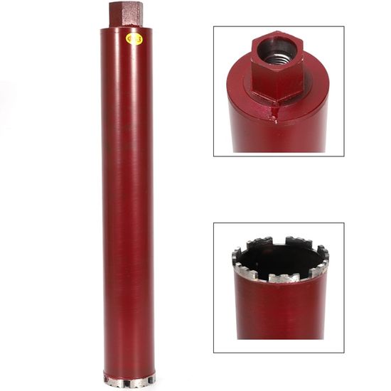 Couronne De Forage Diamantée - S&R - 68 Mm - Hauteur De Segment 10 Mm - Foret De Centrage 8 X 120 Mm - SDS-plus - Bricolage