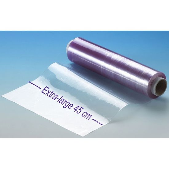 Rouleau Film Transparent PVC Alimentaire 300 Mm X 300 M - Emballage Professionnel Adhérent