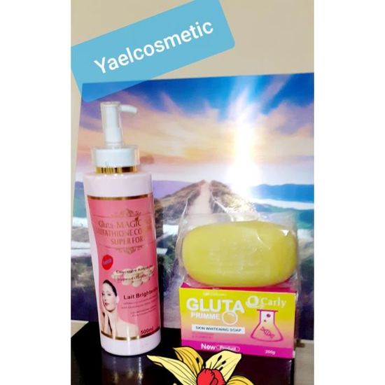 Lait Teint Parfait à La Glutathione - 500ml - Action Éclaircissante - Pour Tous Types De Peau