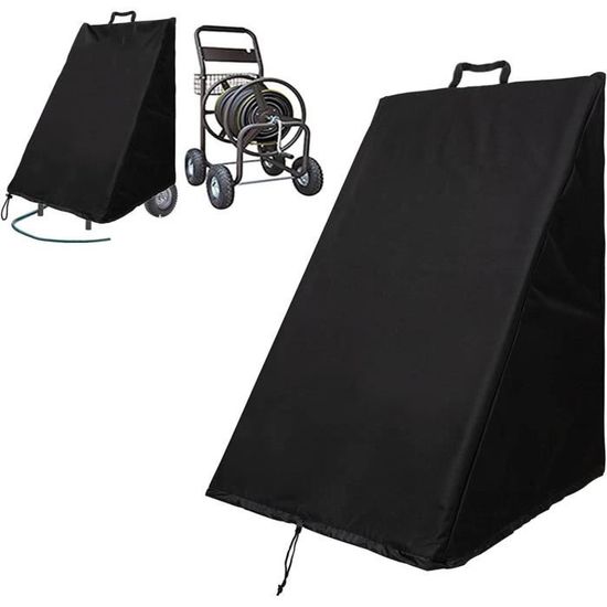 Housse Pour Dévidoir Tuyau Arrosage - Tissu Oxford Imperméable - Taille Maxi 66x64x89cm - 3