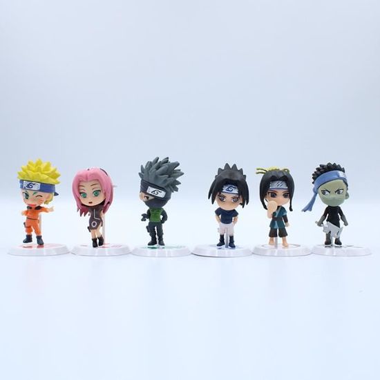 6 Pcs / lot version anime 18 Naruto sasuke figurine ensemble Figurine PVC jouet figurine modèle 7 cm cadeau de noël