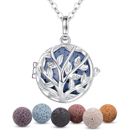 Collier D'aromathérapie Coco Papaya - Pendentif Diffuseur D'huiles Essentielles - Neuf Avec étiquettes