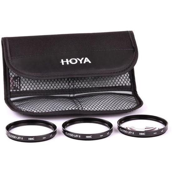 Hoya Lot De 3 Filtres Close-Up HMC 77 Mm – Macro Facile N°1 + N°2 + N°4