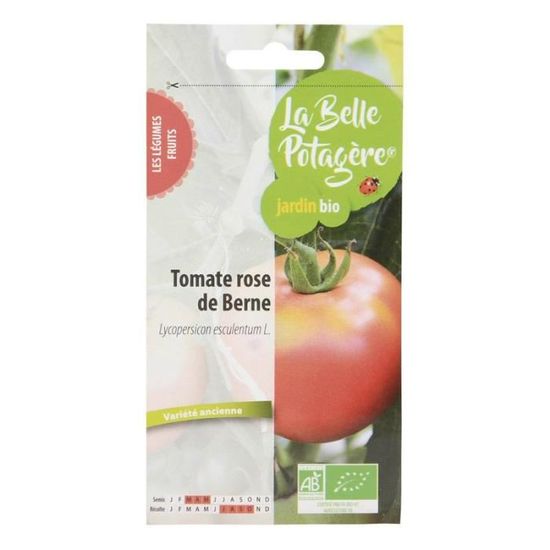 Graines à semer - Tomate Rose de Berne - 0,15 g
