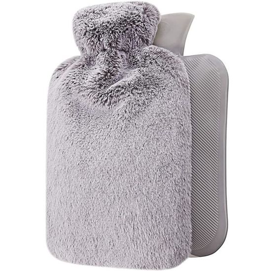 Bouillotte 2 Litres Avec Housse Polaire Bleue - Neuve, Générique