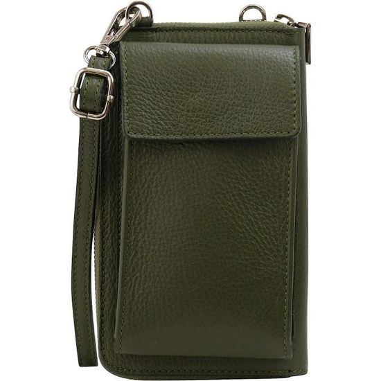 Aideal Pochette pour homme en cuir synthétique, multifonction sac à main pour téléphone portable, sac de bureau, travail, shopping, marron, 30x21x1 cm (Confezione da 1