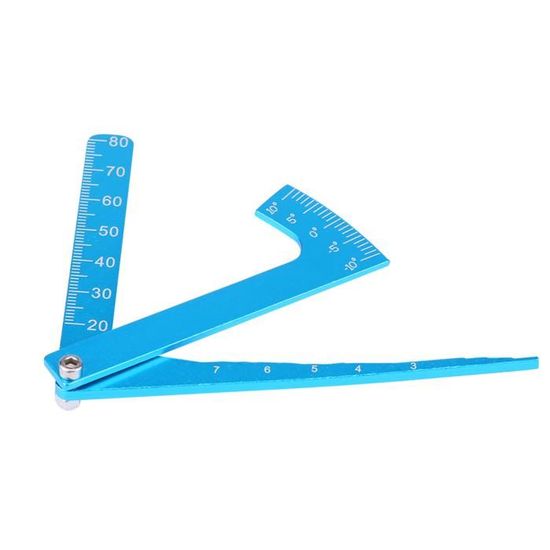 Règle Réglage Hauteur RC Evenden – Métal – Outil Mesure Châssis – Pour Voitures 1/8, 1/10, 1/12 – Incréments 0,5 Mm