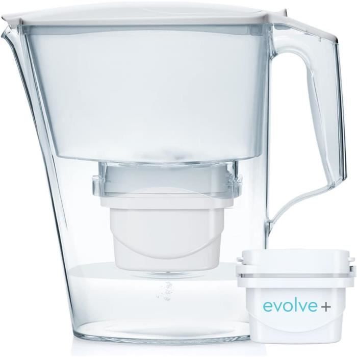 Aqua Optima Oria Carafe Filtrante et 1 Cartouche Filtrante Evolve 30 Jours, Capacité 2,8 litres