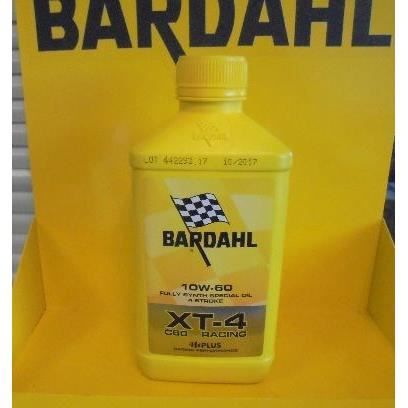 BARDAHL Huile moteur pour moto 4 Tps XT4 C60 Racing 10W60 - 1 L