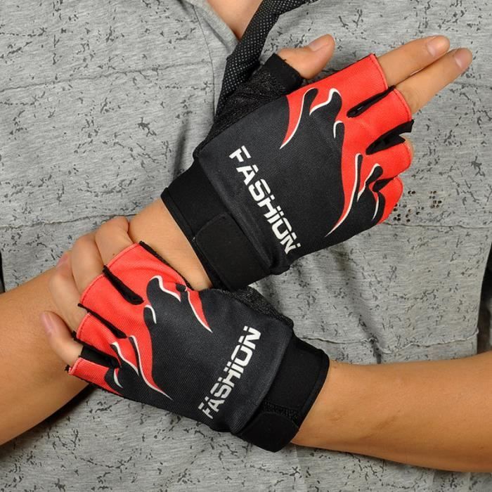 Vélo Sports Vélo Randonnée à vélo Gel demi-doigts Gants RD Fingerless_poi6000