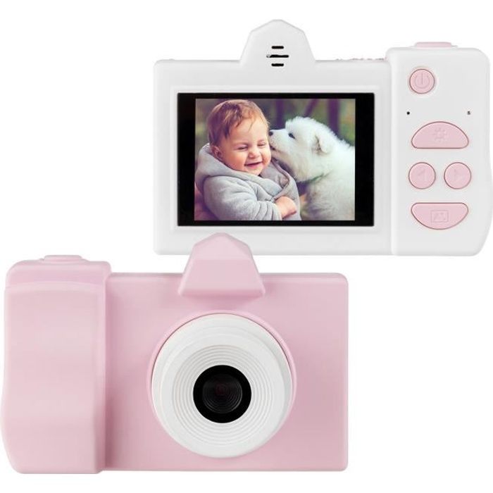 Appareil Photo Enfants avec un Ecran de 2,0 Pouces et Carte TF 16 Go Coque en Silicone Idéal pour les 3 ~ 10 ans