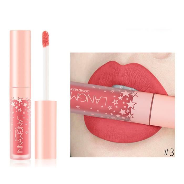 ROUGEALEVRES Mode rouge à lèvres cosmétiques femmes Sexy lèvres imperméables mat durable brillant à lèvres6ML QYY80727712C _zi1314