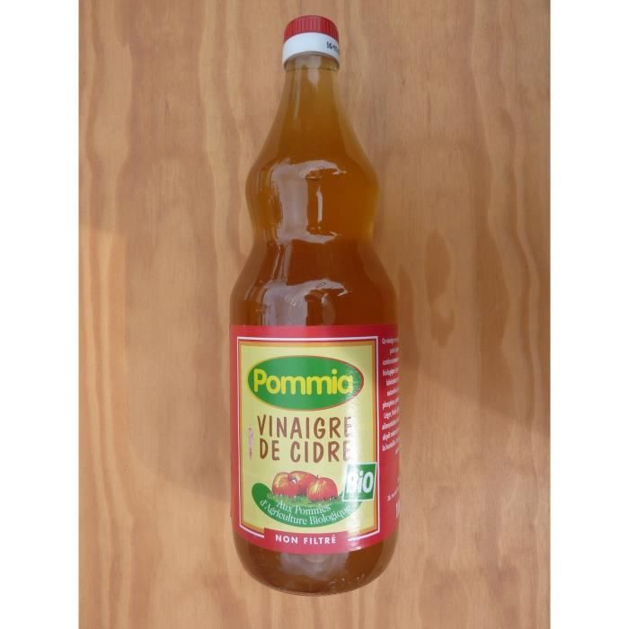 Vinaigre de cidre biologique non filtré POMMIA 1L