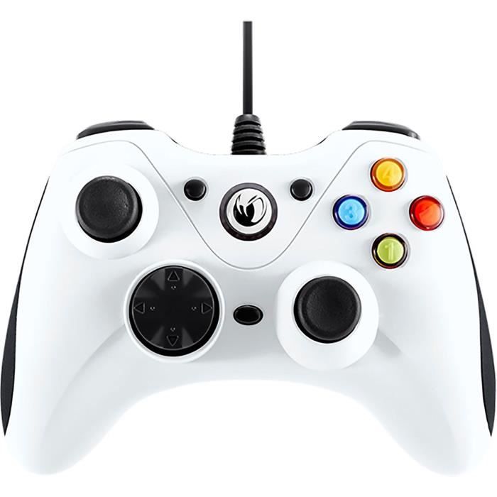 Manette Filaire Big Ben Nacon PCGC-100XF Blanche pour PC