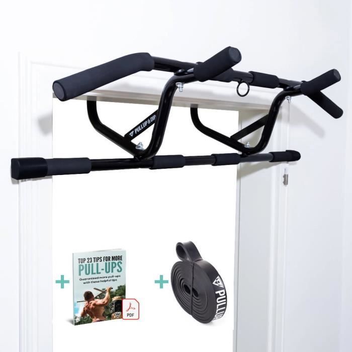 PULL UP & DIP Barre de Traction Pour Cadre de Porte, Inclus Bande de Traction