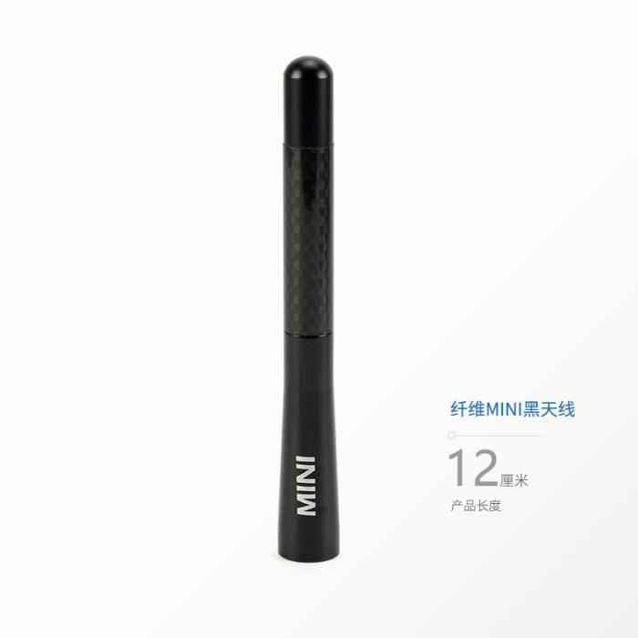 Autocollant d'antenne de toit pour mini cooper JCW R55 R56 R57 F55 F56 R60 Clubman Countryman, ornements d'autoradi 12cm -FY2012