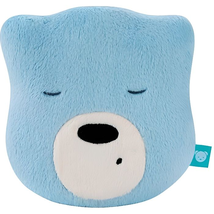 Peluche Aide au sommeil myHummy Mini bleu - Nounours à suspendre au lit - Doudou avec bruits blancs