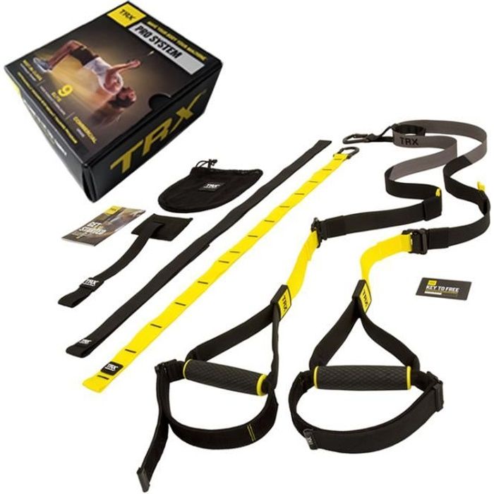 Kit De Suspension Training TRX Pro 7 - Noir-jaune - TU
