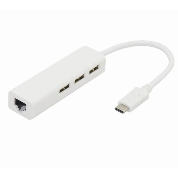 3.1 d’USB à plusieurs 3 Ports USB 2.0 Hub avec carte réseau LAN Ethernet LIJFK21723