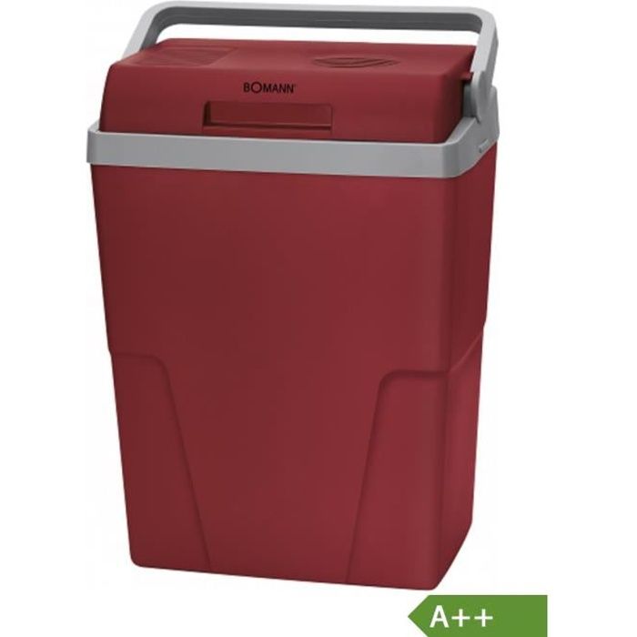 Bomann Glacière électrique rouge - gris 12V - 230V A ++
