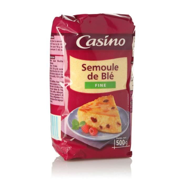 CASINO Semoule de blé fine - 500 g