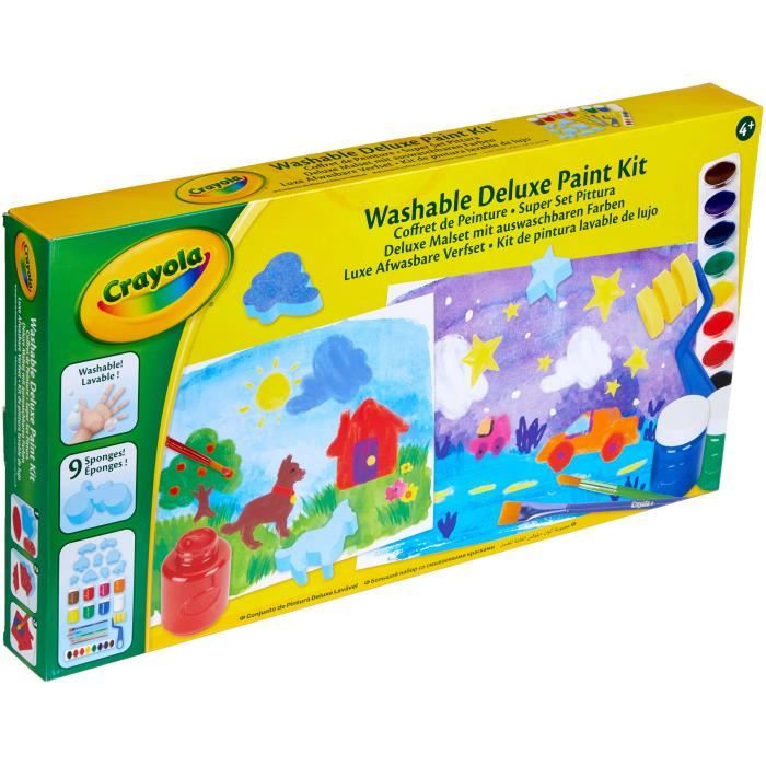 Crayola - Mon coffret de Peinture - Activités pour les enfants - Kit Crayola
