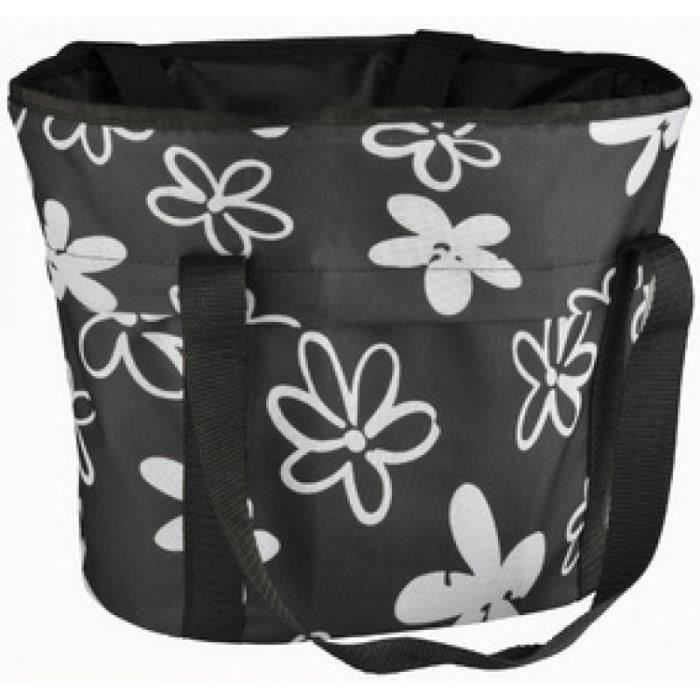 fischer fischer sac de courses pour guidon de vélo, noir - blanc noirServices généraux FISCHER Sac de courses pour guidon de