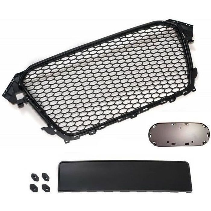 Pour Audi A4 S4 RS4 B8 8K Calandre Grille Noir Nid D'abeilles Sans Sigle 12-16