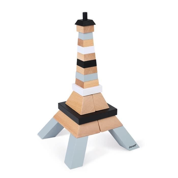 Tour Eiffel à Construire - Jeu de Construction en Bois - Dès 4 ans