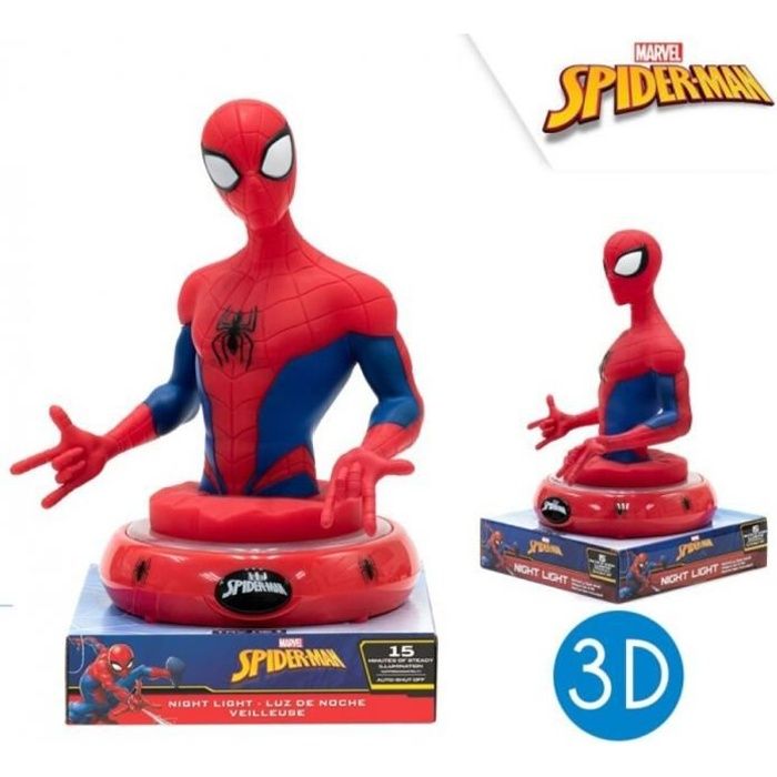 Kids Licensing - Lampe Veilleuse 3D Spiderman - 25 cm