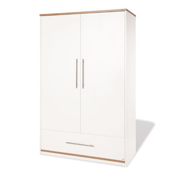 Armoire enfant - Tuula - blanc et marron