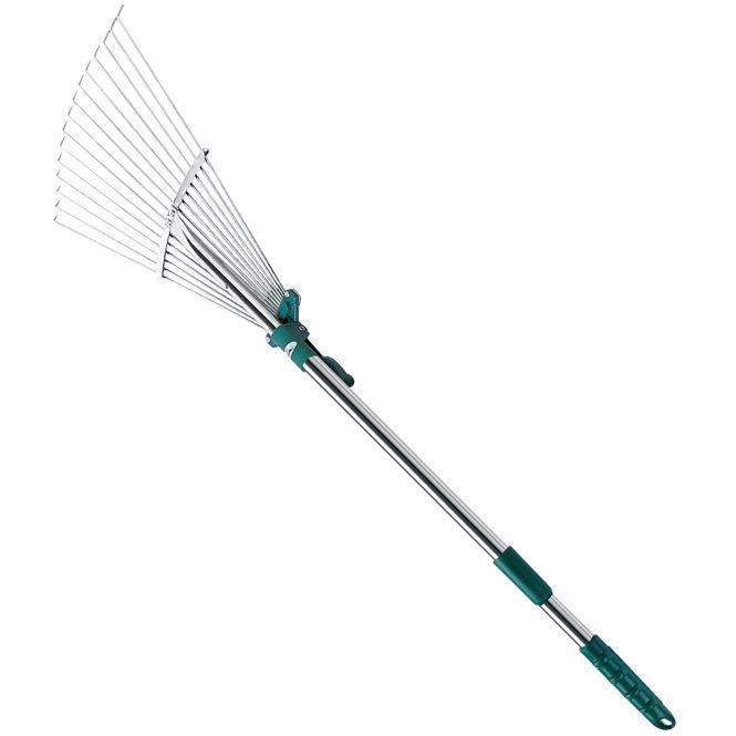 Balai à feuilles extensible télescopique