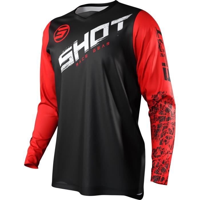 Shot maillot cross devo Slam rouge