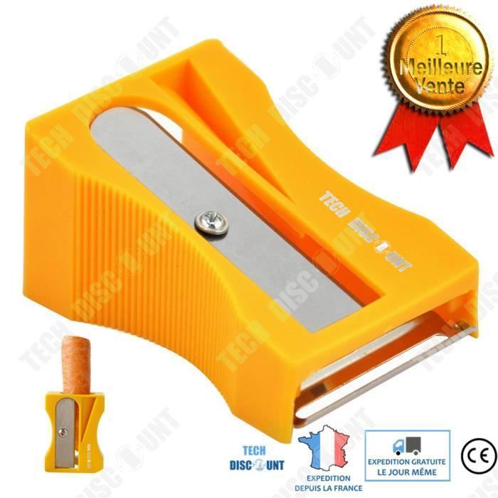 TD® Éplucheur carotte taille crayon légume fruits cuisine lame tranchante ustensile couteau pratique jaune spirale