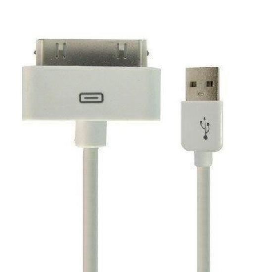 Cordon 1 M de Synchronisation USB, Câble chargeur pour Apple iPhone 4s