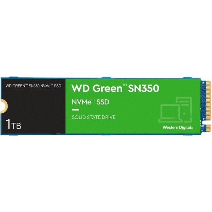 WD Green SN350 - 1 To SSD M.2 PCIe NVMe